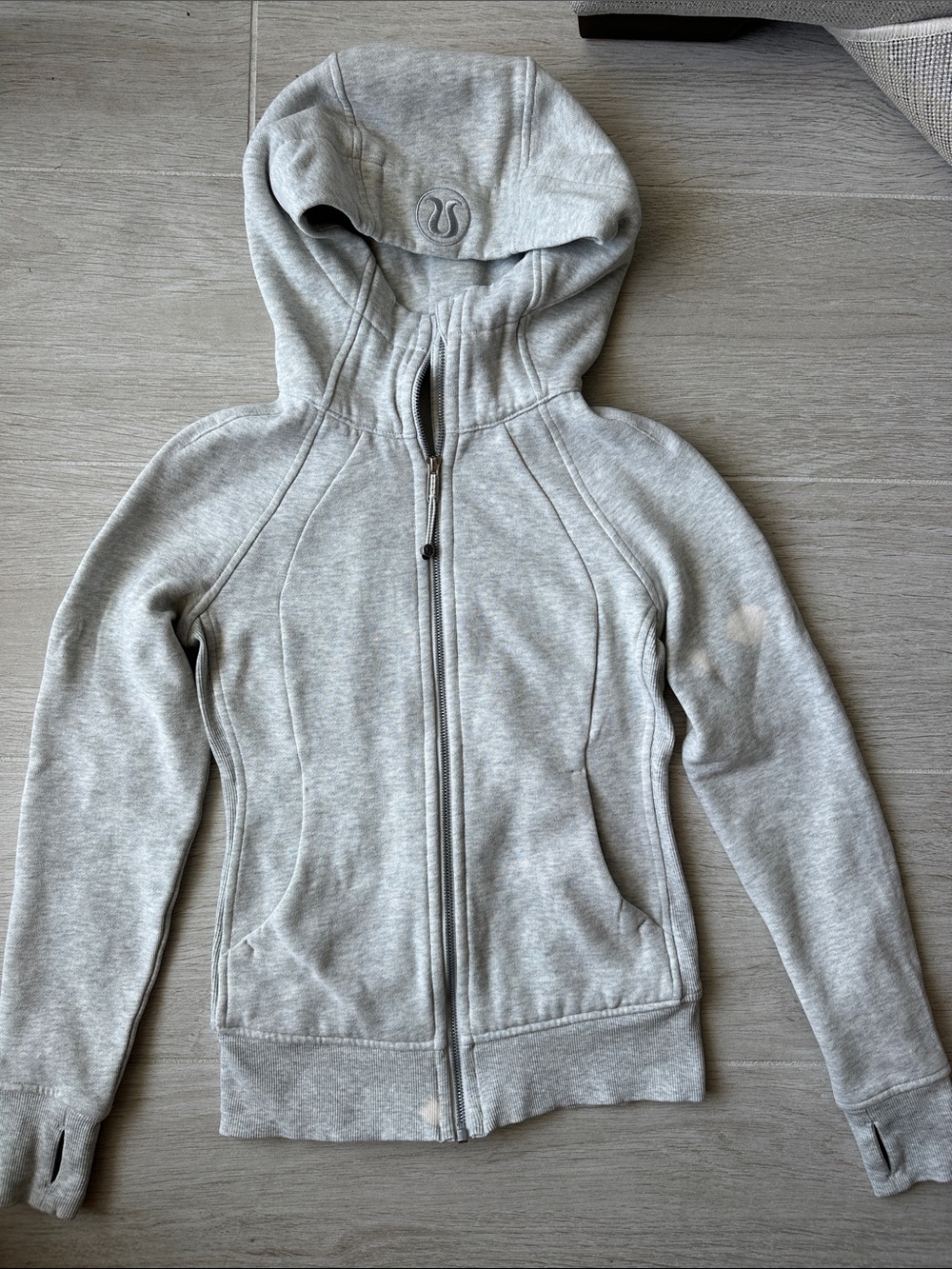 Lululemon Scuba Full Zip Hoodie - Heathered Core Ultra Light Gray